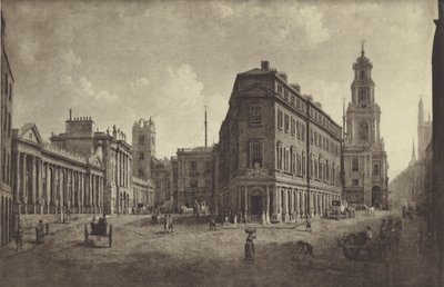 Bank of England and Royal Exchange, 1790 by William Marlow